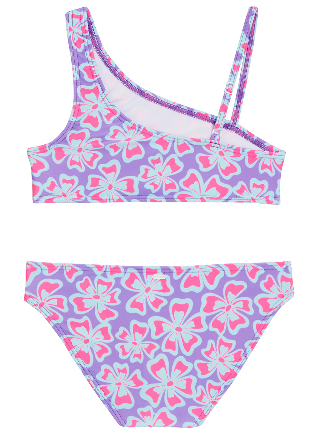 Rip Curl Girls' Neon Isles Floral One Shoulder Bikini Set (Big Kid) - Image 3