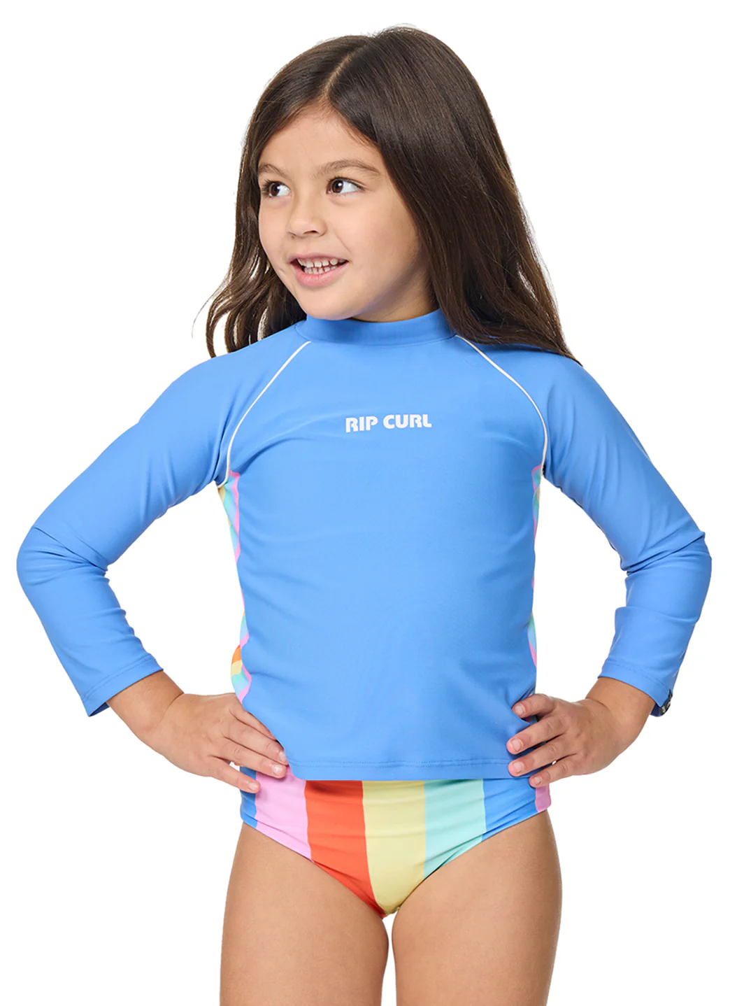 Rip Curl Girls' Sunshine Revival Rash Guard (Toddler, Little Kid) - Image 7