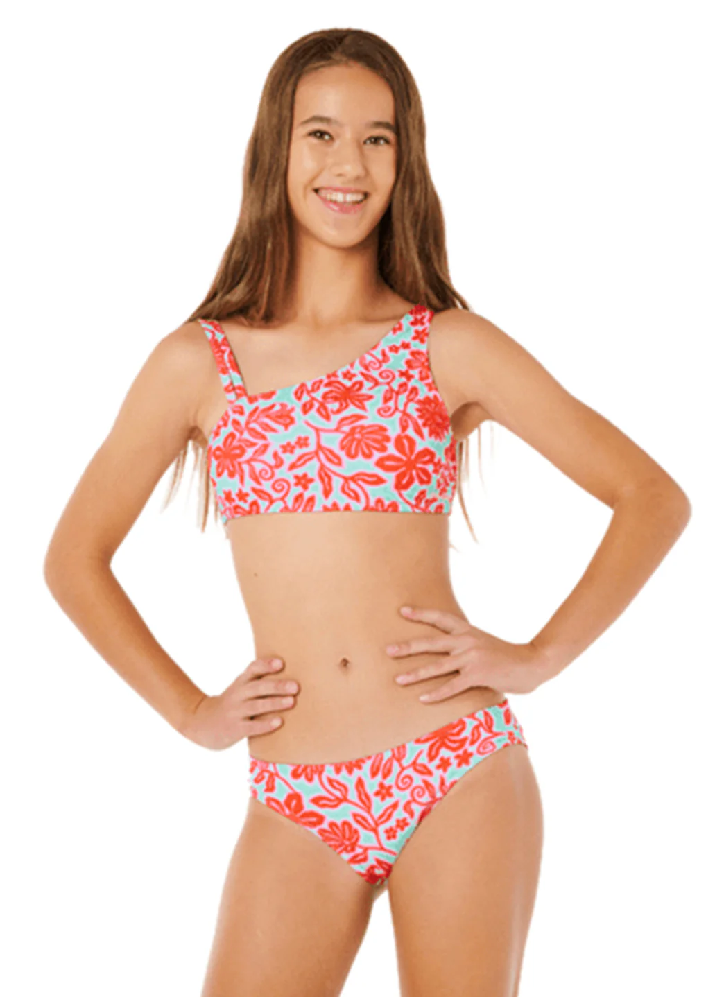 Rip Curl Girls' Sunshine Squad Two Piece Bikini Set (Big Kid) - Image 2