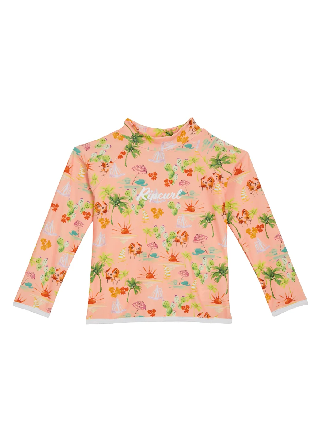 Rip Curl Girls' Vacation Club Long Sleeve Rashguard (Toddler, Little Kid) - Image 5