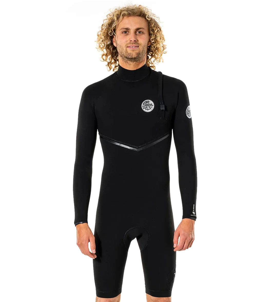 Rip Curl Men's 2/2mm E-Bomb Long Sleeve Zip Free Springsuit Wetsuit - Image 5