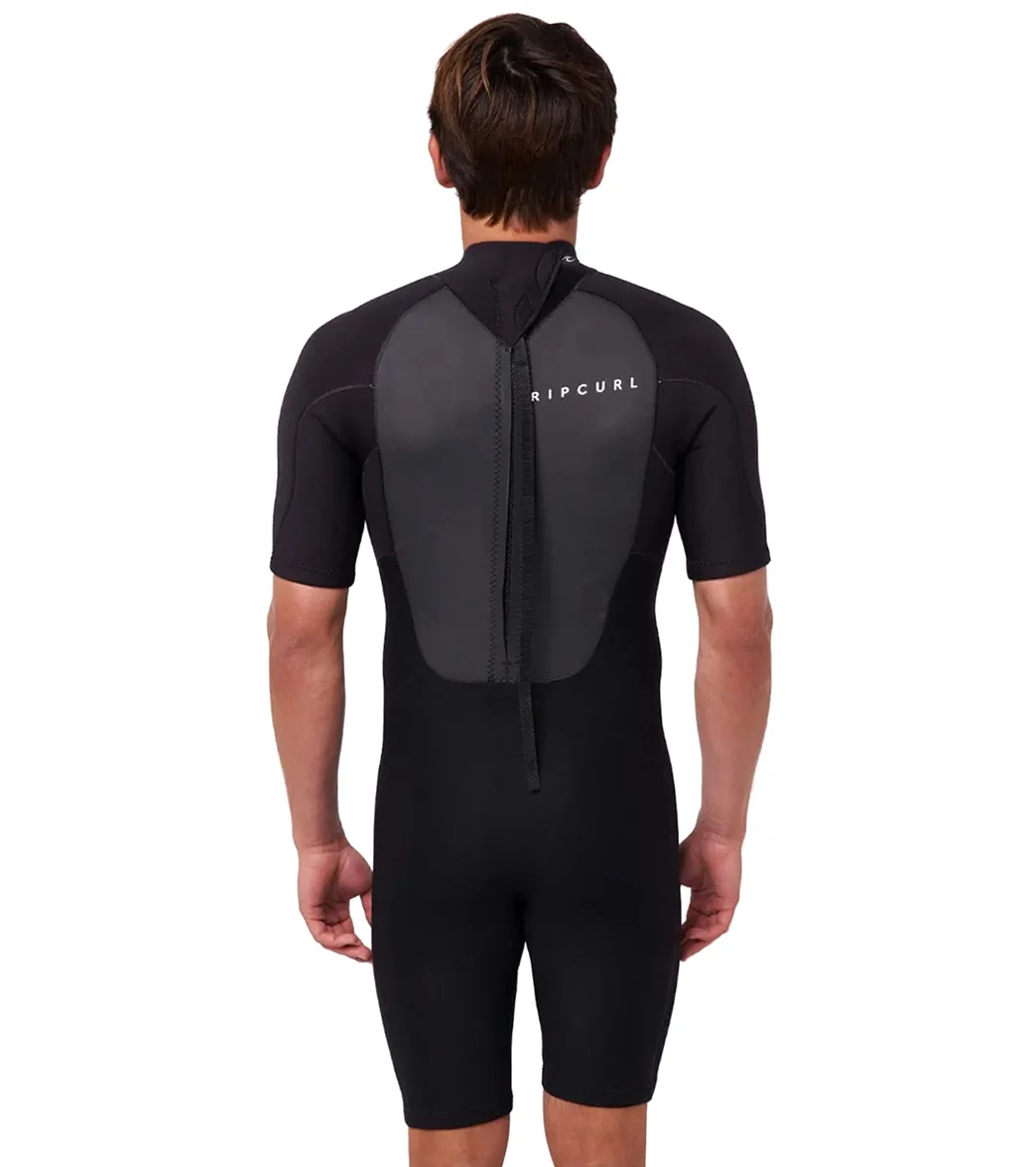 Rip Curl Men's 2mm Omega Back Zip Short Sleeve Springsuit Wetsuit - Image 2