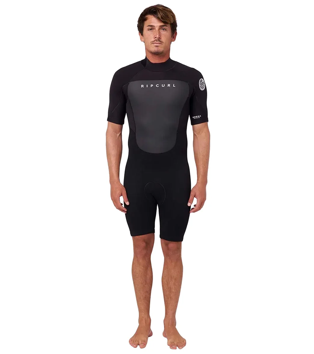 Rip Curl Men's 2mm Omega Back Zip Short Sleeve Springsuit Wetsuit - Image 3