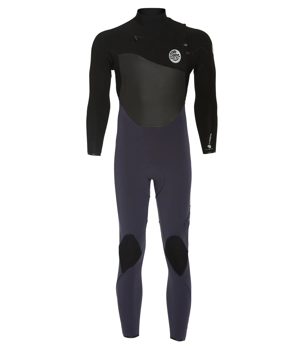 Rip Curl Men's 3/2mm Flashbomb Long Sleeve Chest Zip Fullsuit Wetsuit - Image 8