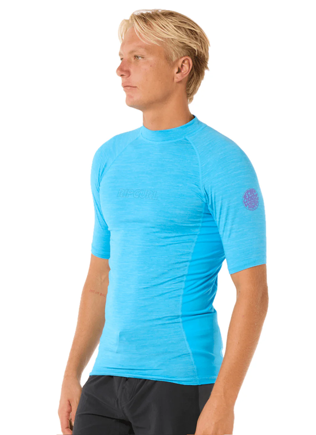 Rip Curl Men's Dawn Patrol UPF Short Sleeve Rash Guard - Image 7