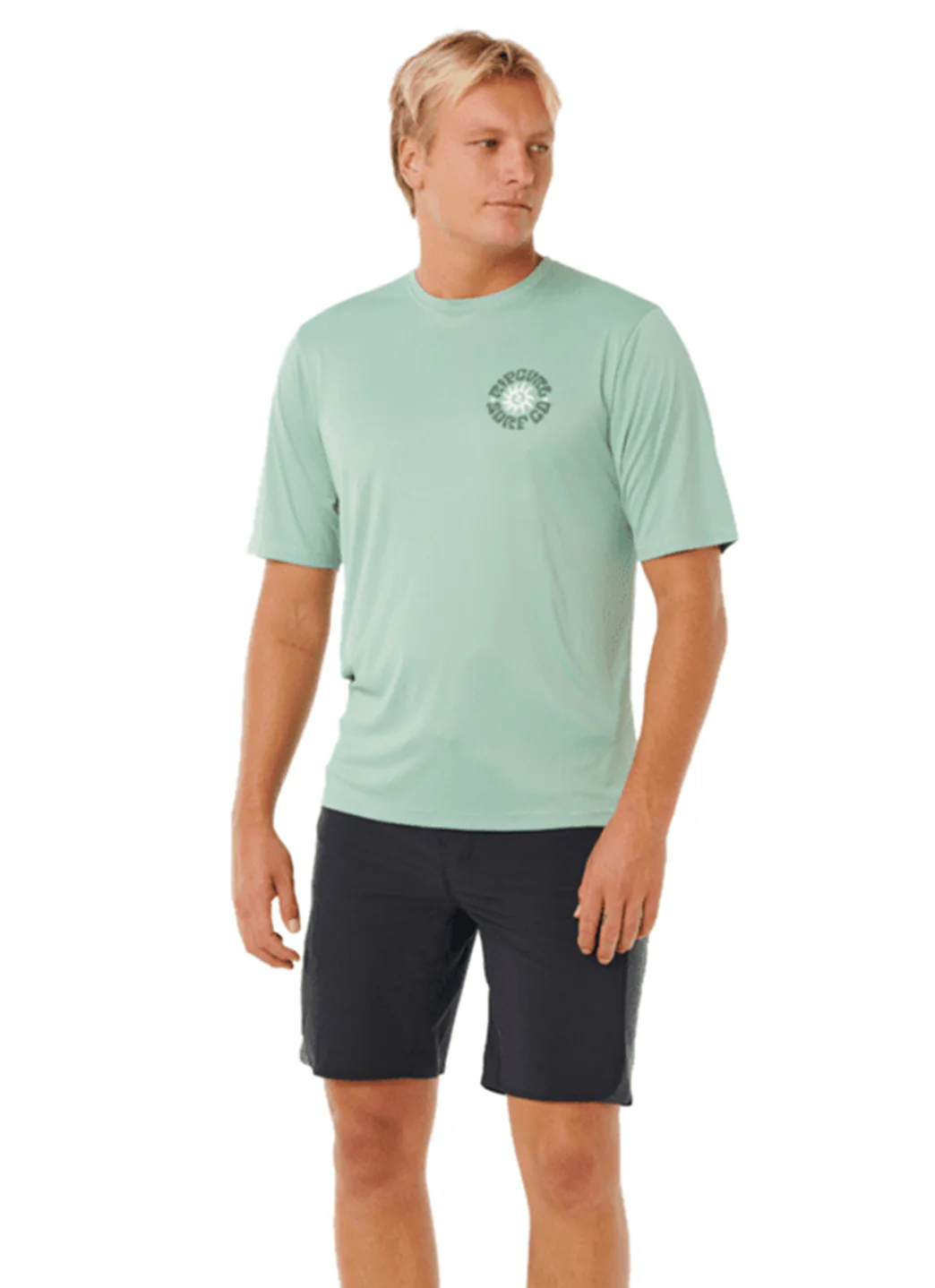 Rip Curl Men's Pacific Rinse Surflite UPF Short Sleeve Surf Shirt - Image 6