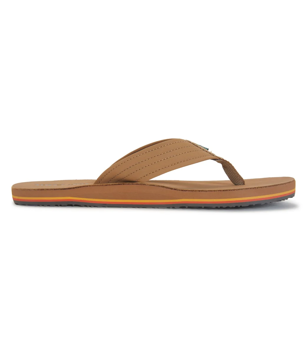 Rip Curl Men's Revival Leather Open Toe Flip Flops - Image 11