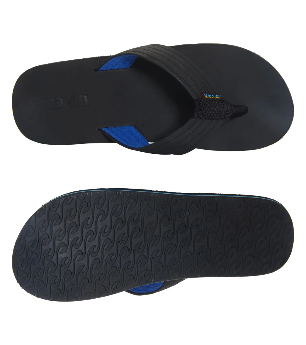 Rip Curl Men's Revival Leather Open Toe Flip Flops - Image 6