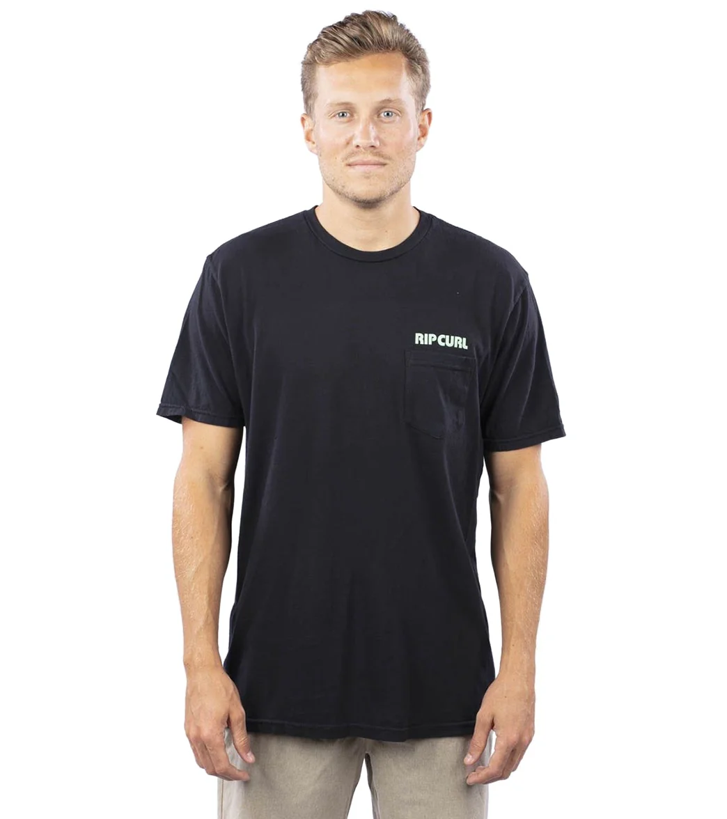 Rip Curl Men's Surf Revival Short Sleeve Pocket Htg Tee