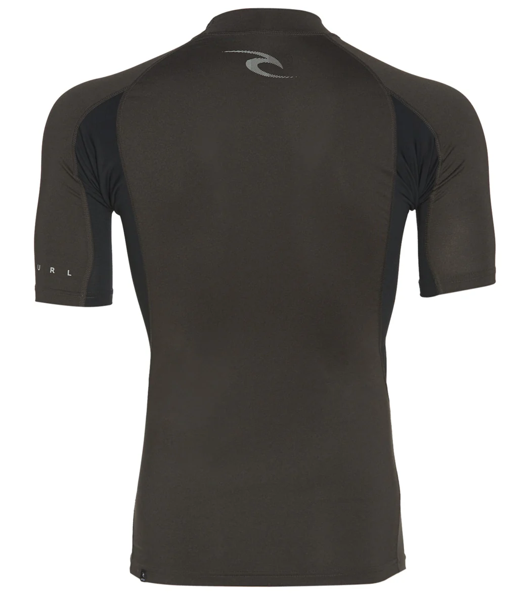 Rip Curl Men's Waves Short Sleeve UPF 50 Rash Guard - Image 2
