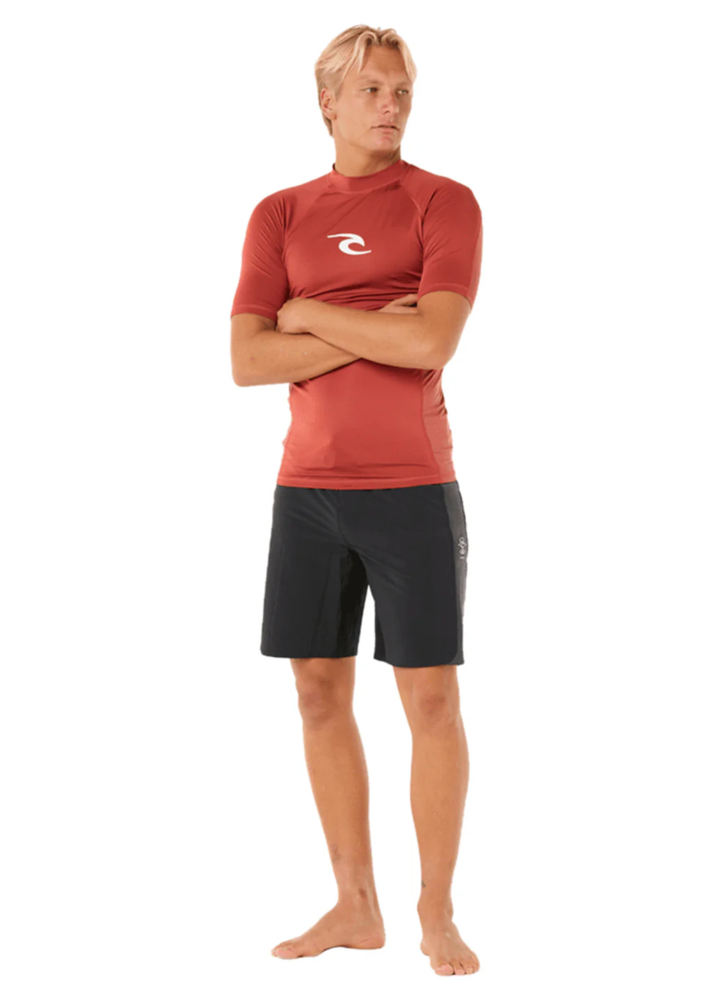 Rip Curl Men's Waves UPF Short Sleeve Rash Guard - Image 26