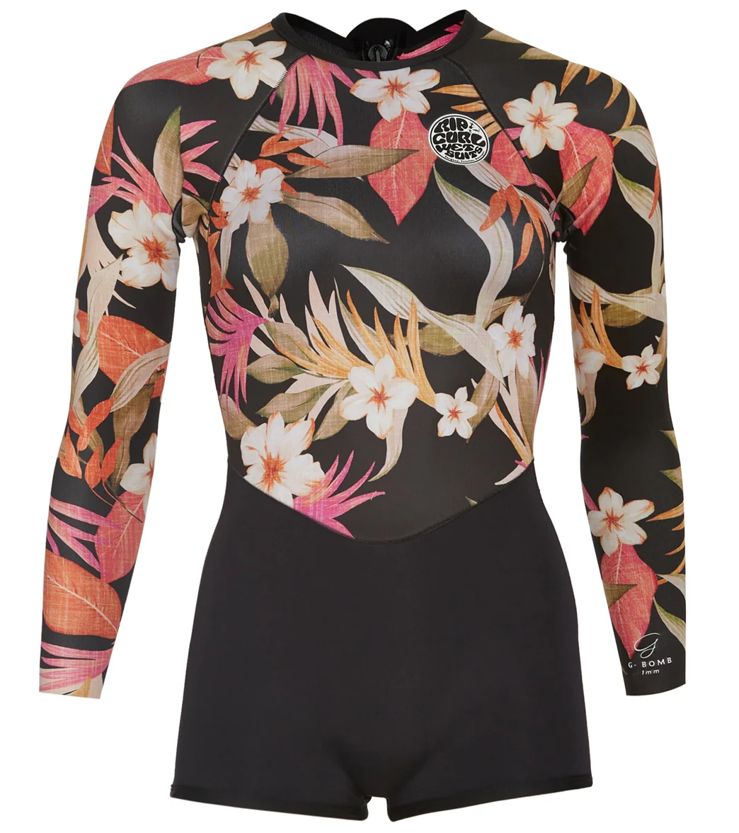 Rip Curl Women's 1mm G-Bomb Long Sleeve Boyleg Springsuit Wetsuit - Image 9