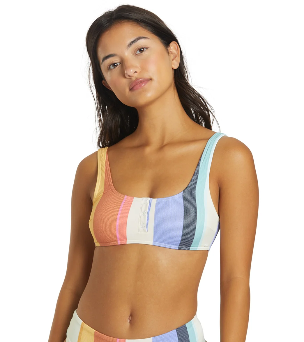 Rip Curl Women's Heat Wave Henley Crop Bikini Top - Image 7