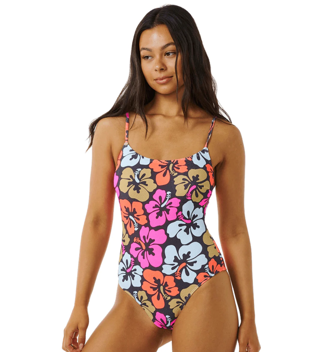 Rip Curl Women's Hibiscus Heat Cheeky One Piece Swimsuit - Image 2