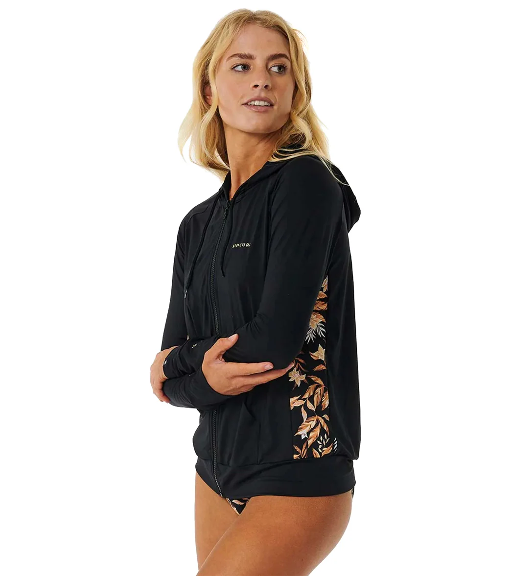 Rip Curl Women's La Isla Long Sleeve Hooded UPF 50 Surf Shirt - Image 2