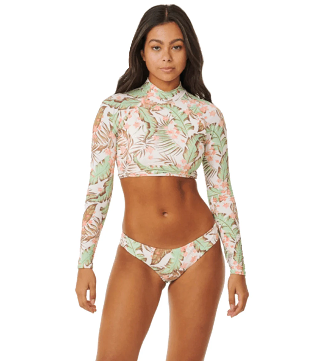 Rip Curl Women's La Quinta Cropped Long Sleeve Rash Guard - Image 4