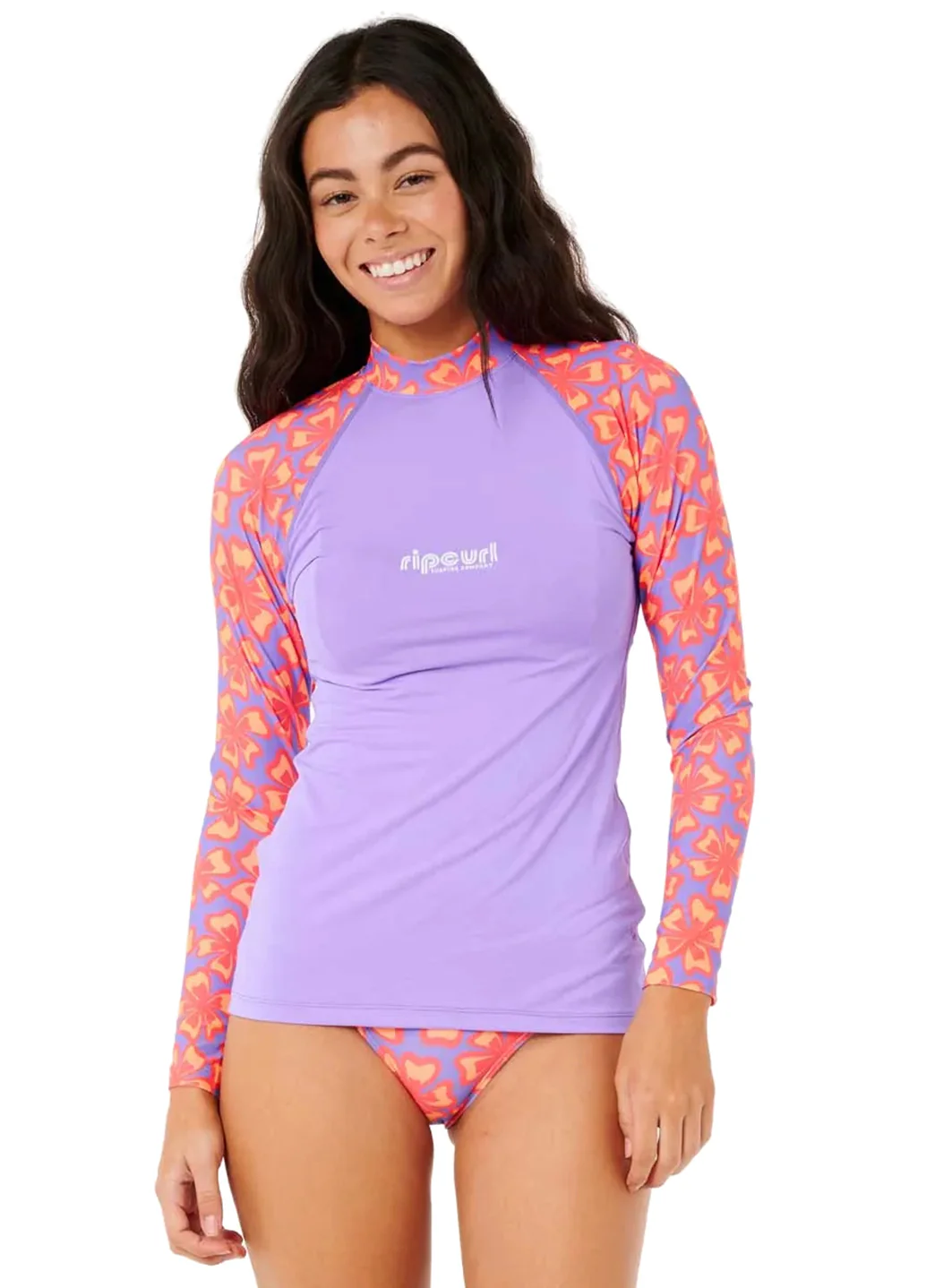 Rip Curl Women's Neon Isles Long Sleeve UPF 50+ Rash Guard - Image 3