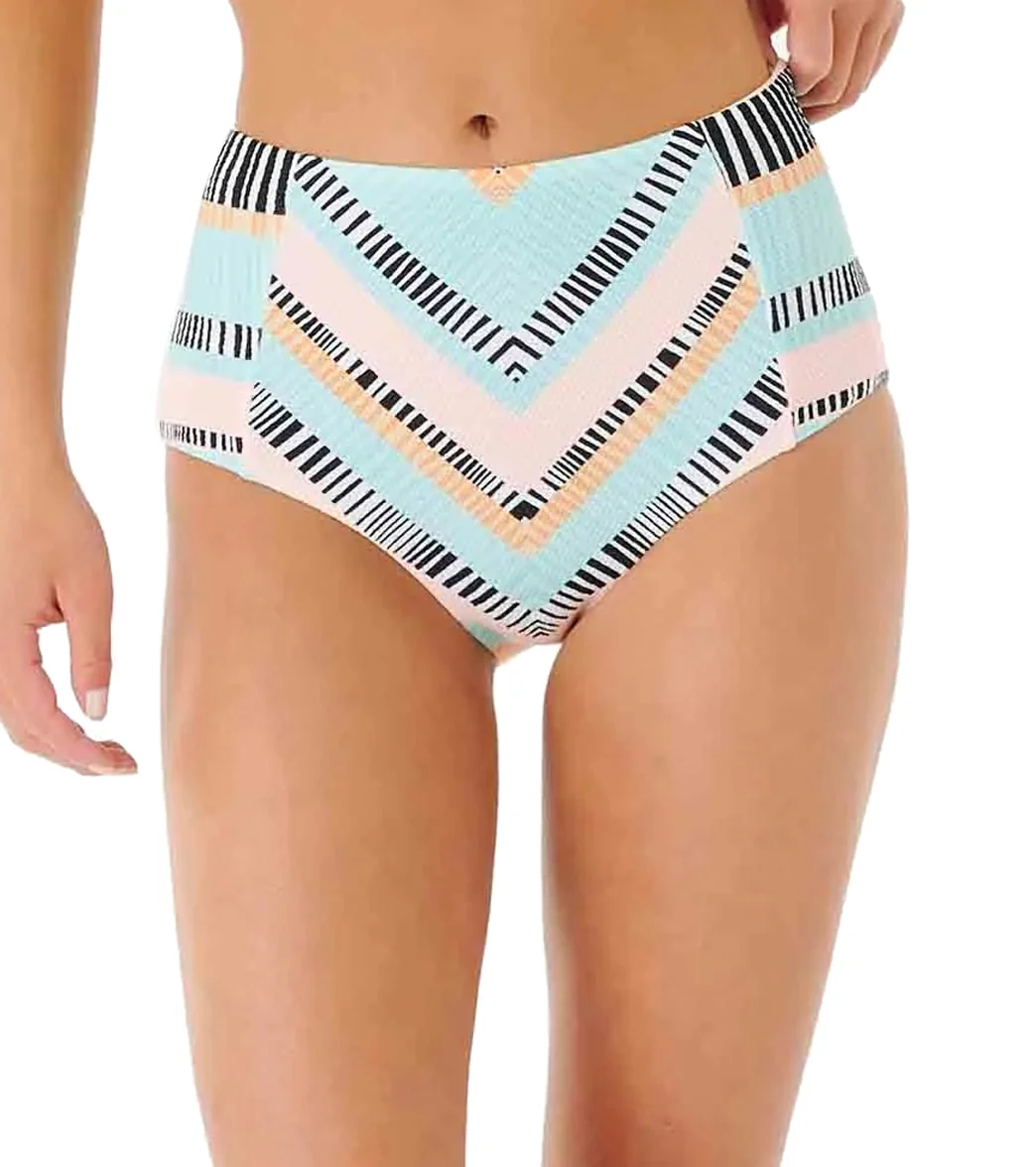Rip Curl Women's Ripple Effect Good High Waisted Bikini Bottom - Image 6