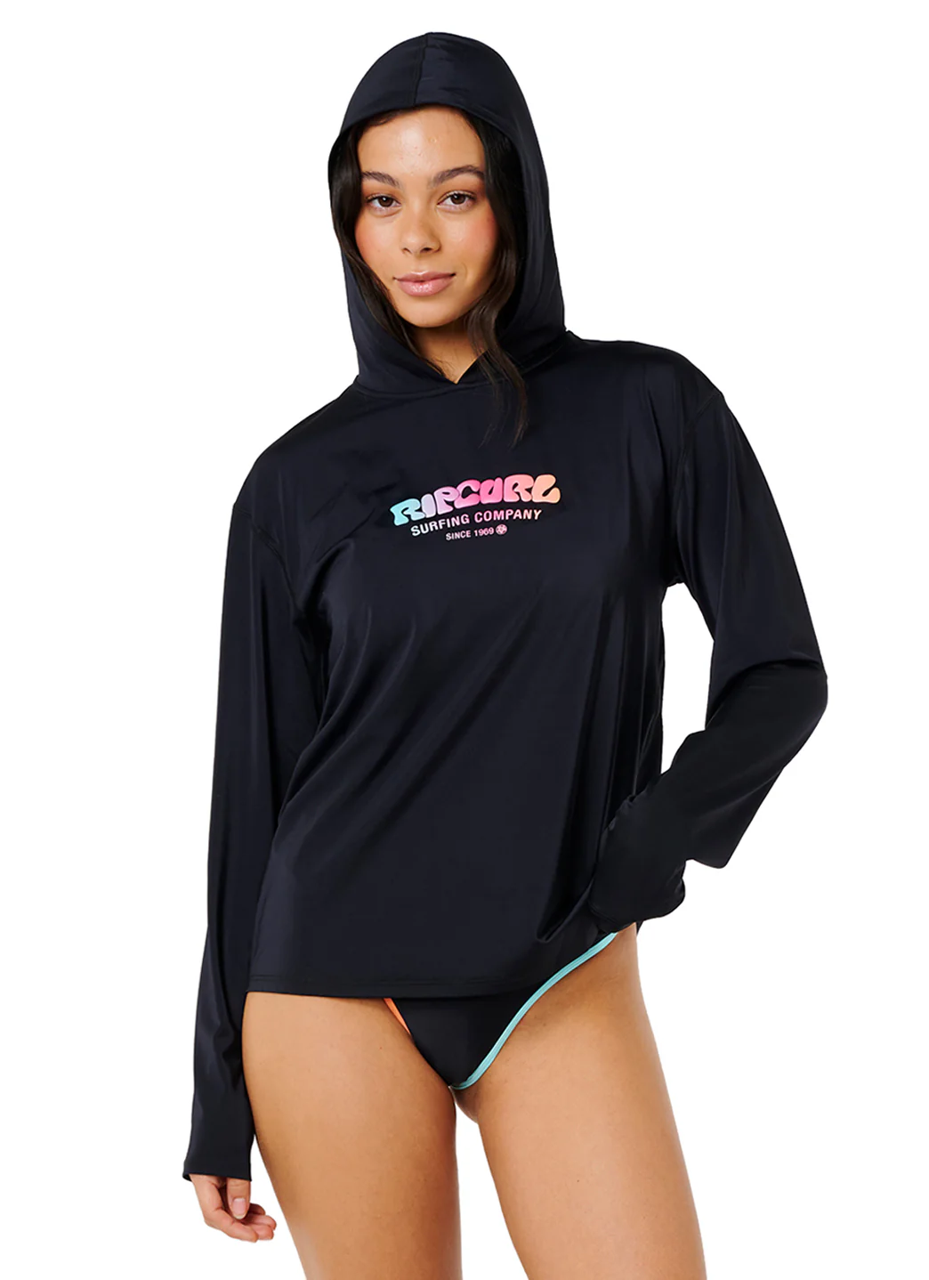 Rip Curl Women's Surf Puff Hooded Long Sleeve UPF Rash Guard - Image 3