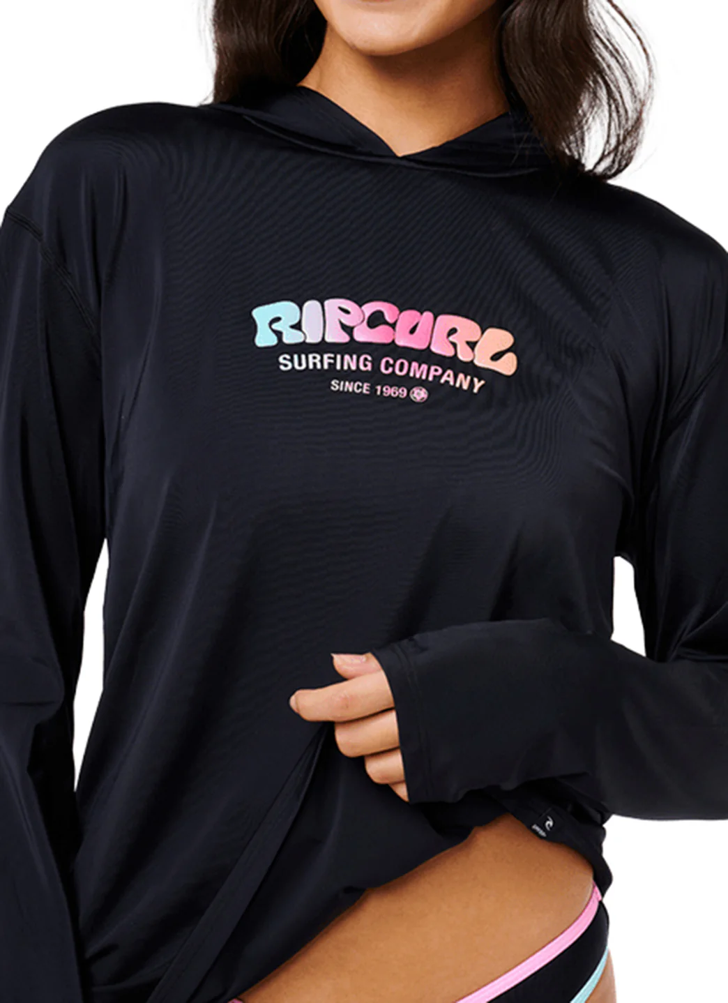 Rip Curl Women's Surf Puff Hooded Long Sleeve UPF Rash Guard - Image 7