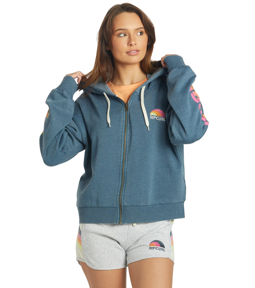 Rip Curl Women's Wave Shapers Front Zip Hoodie - Image 7