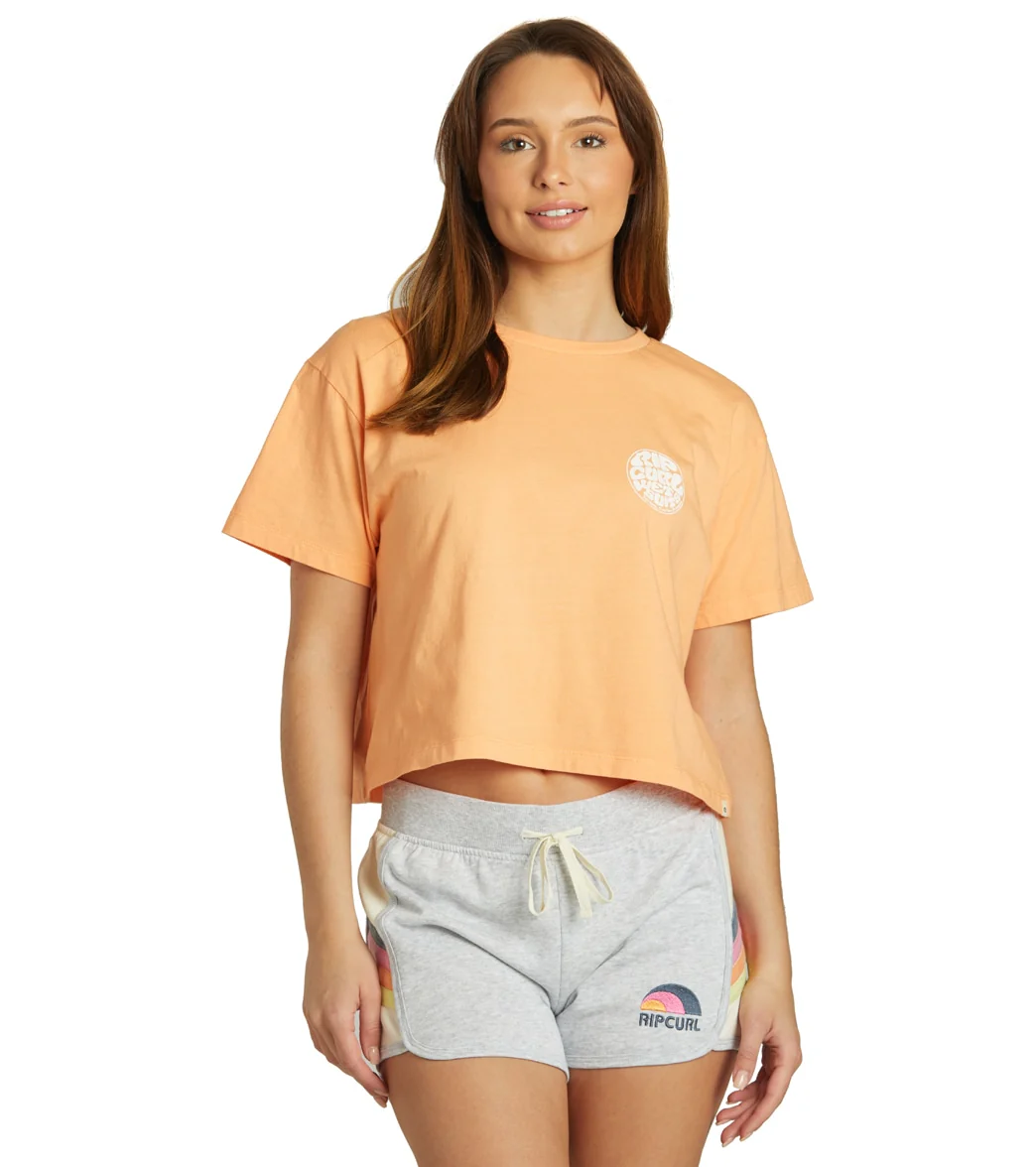 Rip Curl Women's Wettie Icon Tee II Short Sleeve Crop Tee - Image 8