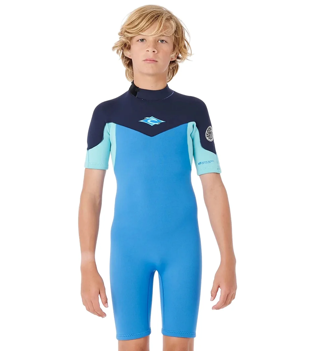 Rip Curl Youth 2mm Dawn Patrol Short Sleeve Springsuit Wetsuit (Big Kid) - Image 6