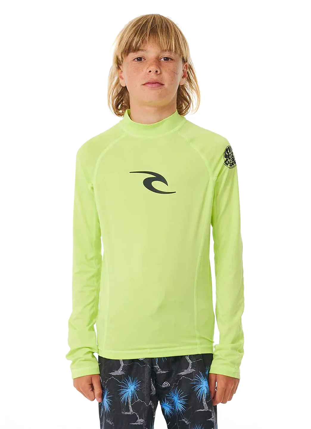Rip Curl Youth Brand Wave Long Sleeve UPF 50 Rashguard (Big Kid) - Image 6