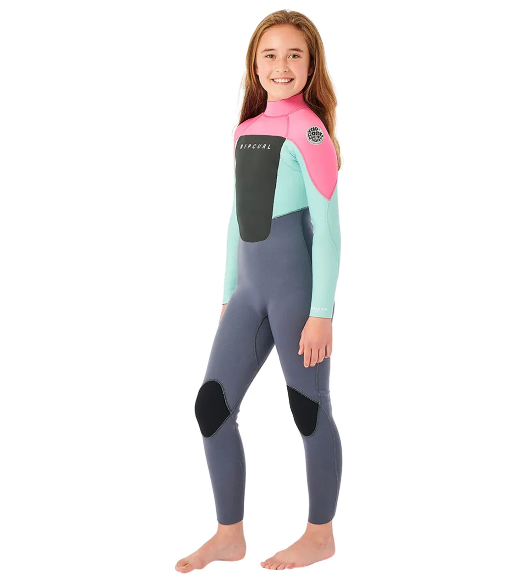 Rip Curl Youth Groms 4/3mm Omega  Back Zip Wetsuit (Little Kid) - Image 7
