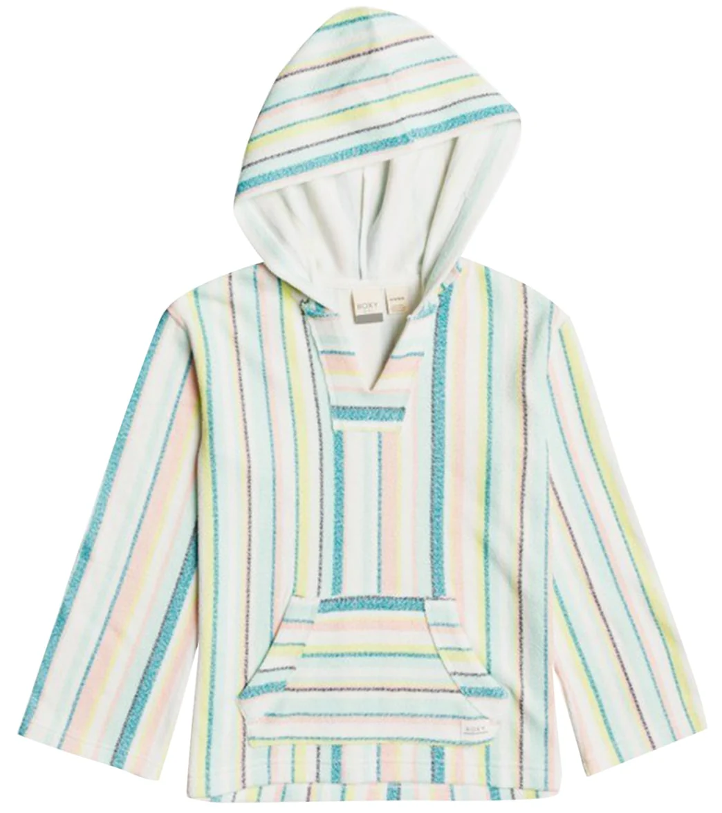 Roxy Girls' Catch Up Love Stripe Hooded Poncho - Image 5