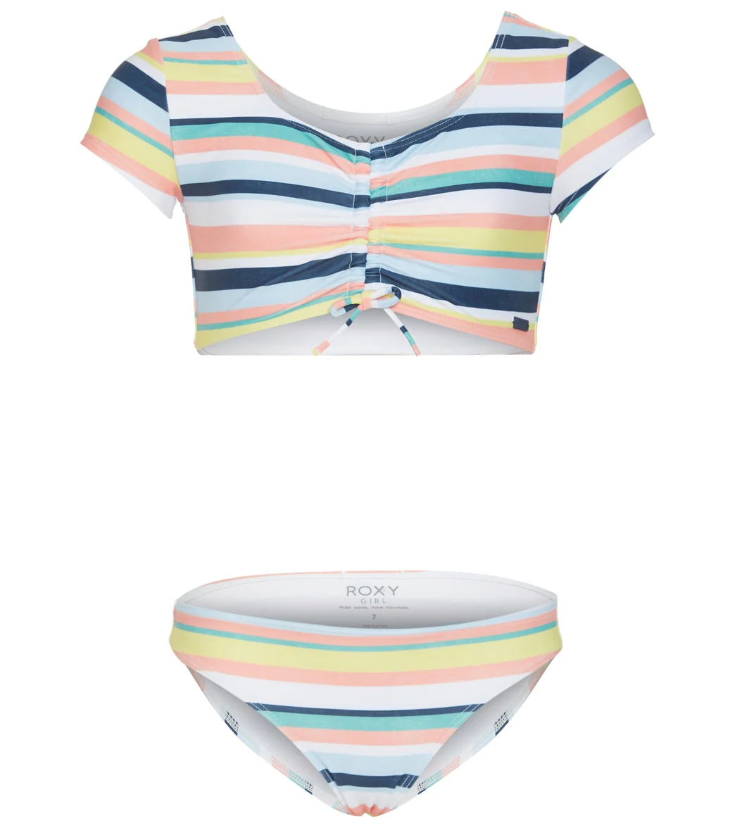 Roxy Girls' Malibu Story Crop Top Bikini Set (Big Kid) - Image 5
