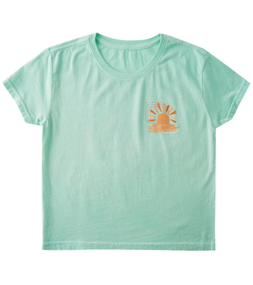 Roxy Girls' Sunset And Squares Boyfriend T-Shirt - Image 4