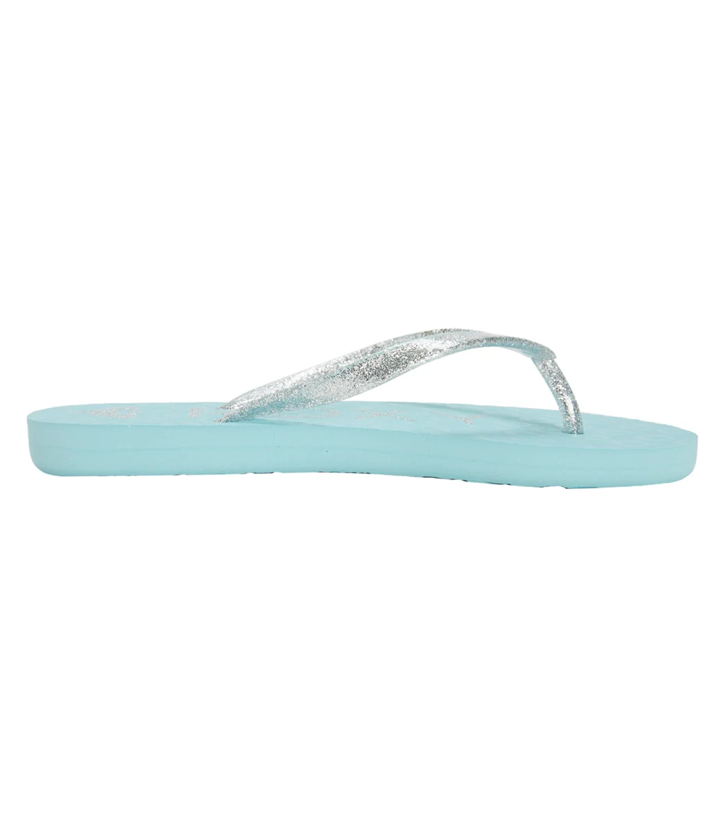 Roxy Girls' Viva Sparkle Flip Flops (Little Kid, Big Kid) - Image 3
