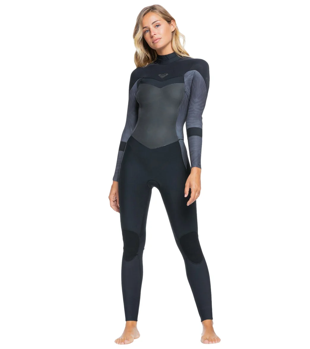 Roxy Women's 4/3MM Syncro Back Zip Full Wetsuit