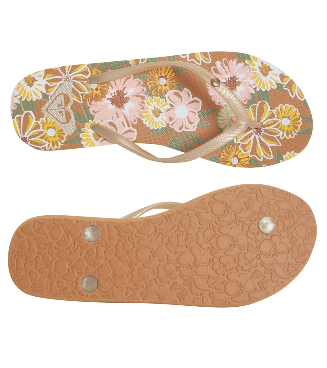 Roxy Women's Bermuda Print Flip Flop - Image 10