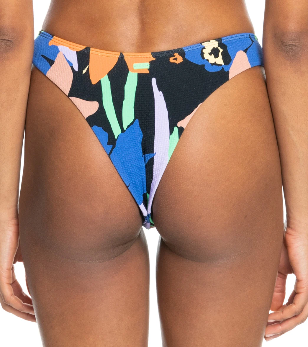 Roxy Women's Color Jam Cheeky High Leg Bikini Bottom - Image 3
