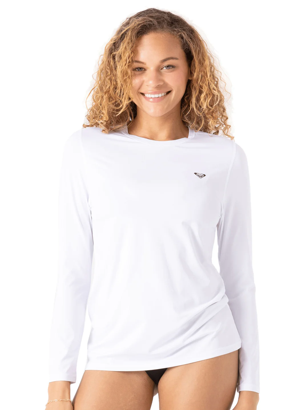 Roxy Women's New Enjoy Waves Lycra Long Sleeve UPF 50 Rash Guard - Image 8