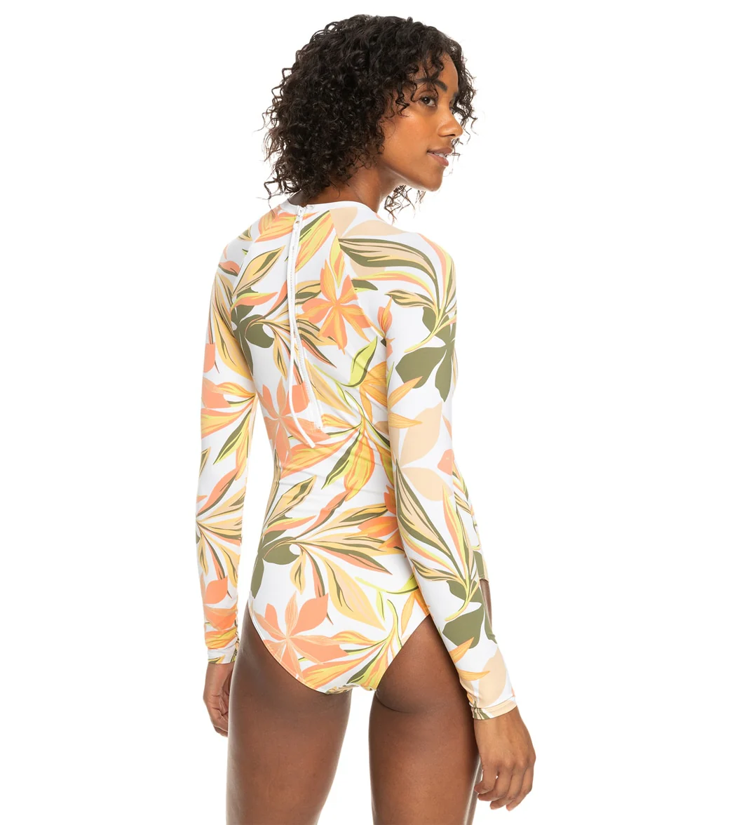 Roxy Women's Onesie PRT Mix Solid Long Sleeve One Piece Swimsuit - Image 4