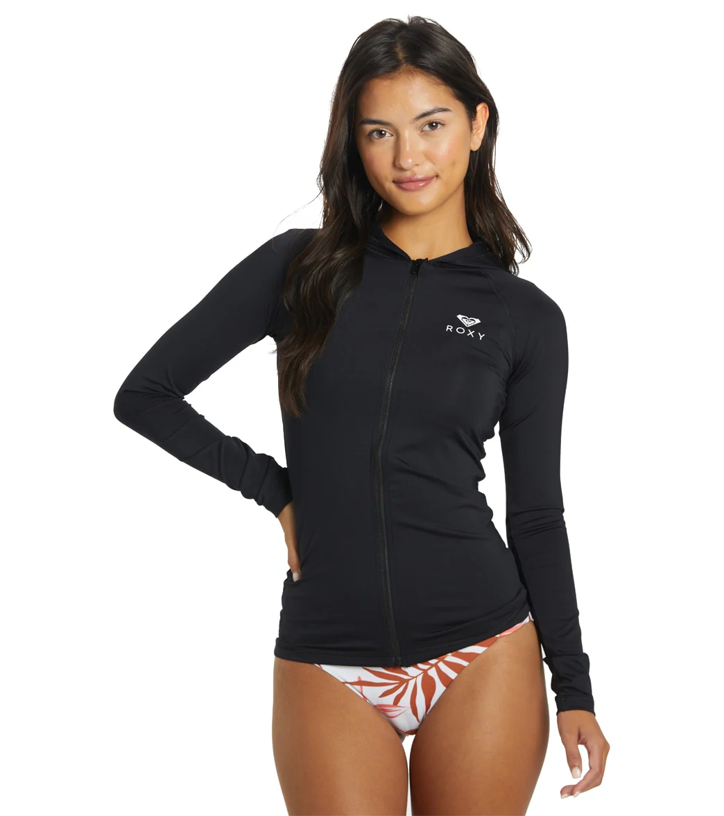 Roxy Women's Roxy Essentials Hoodie 2 Long Sleeve UPF 50 Rash Guard - Image 12