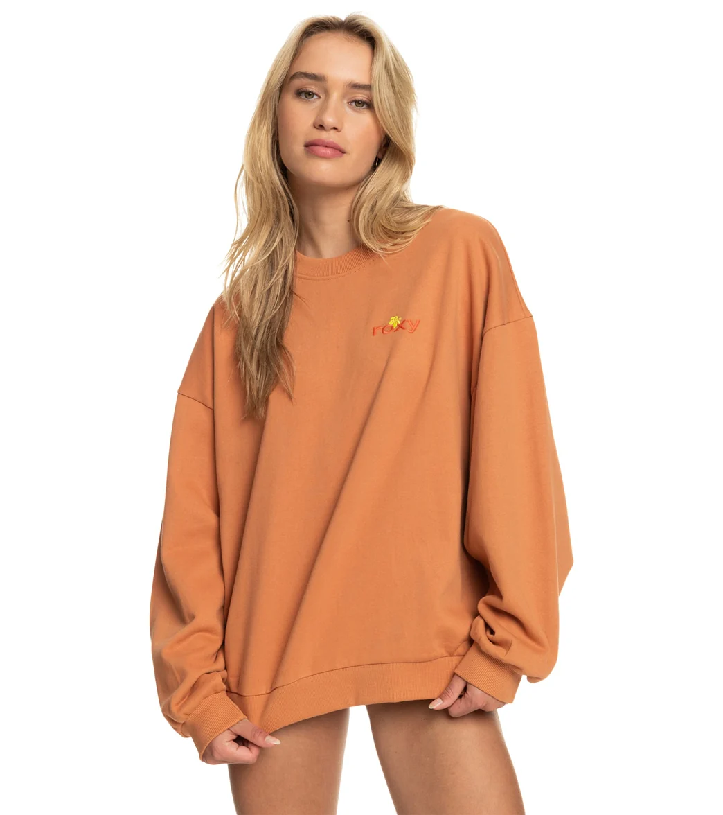 Roxy Women's Surf Kind Kate  Crew Neck Sweater