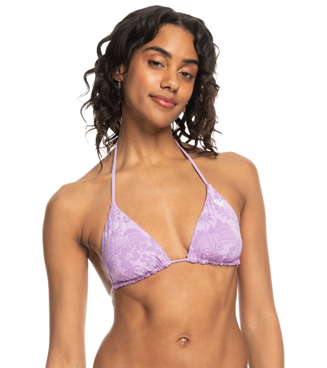 Roxy Women's Surf Kind Kate Reversible Triangle Bikini Top - Image 14