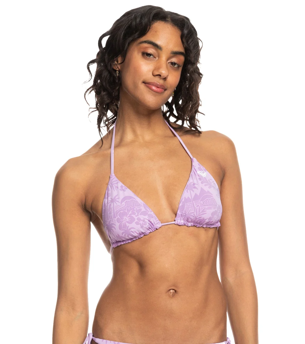 Roxy Women's Surf Kind Kate Reversible Triangle Bikini Top - Image 8