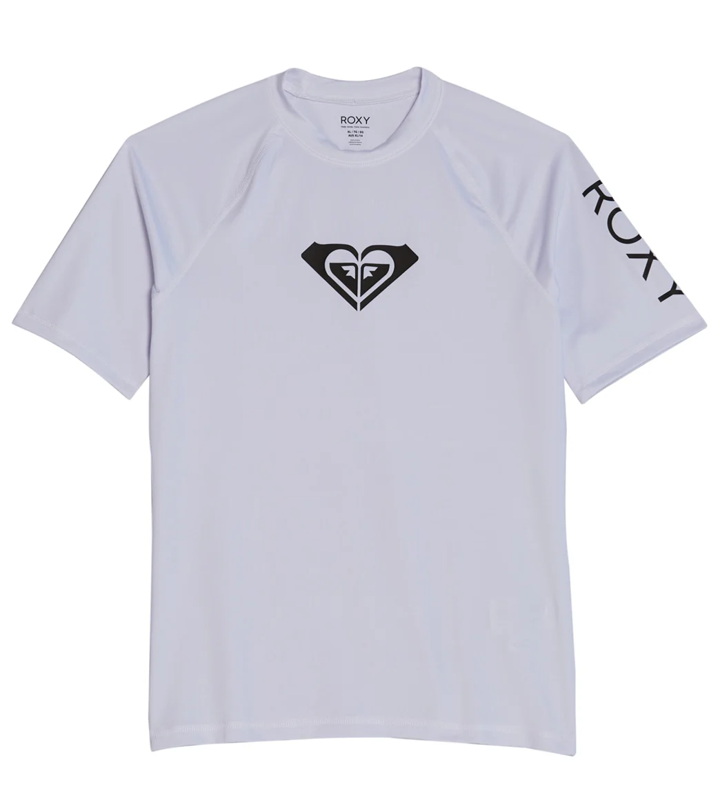 Roxy Women's Whole Hearted Short Sleeve UPF 50 Rash Guard - Image 9