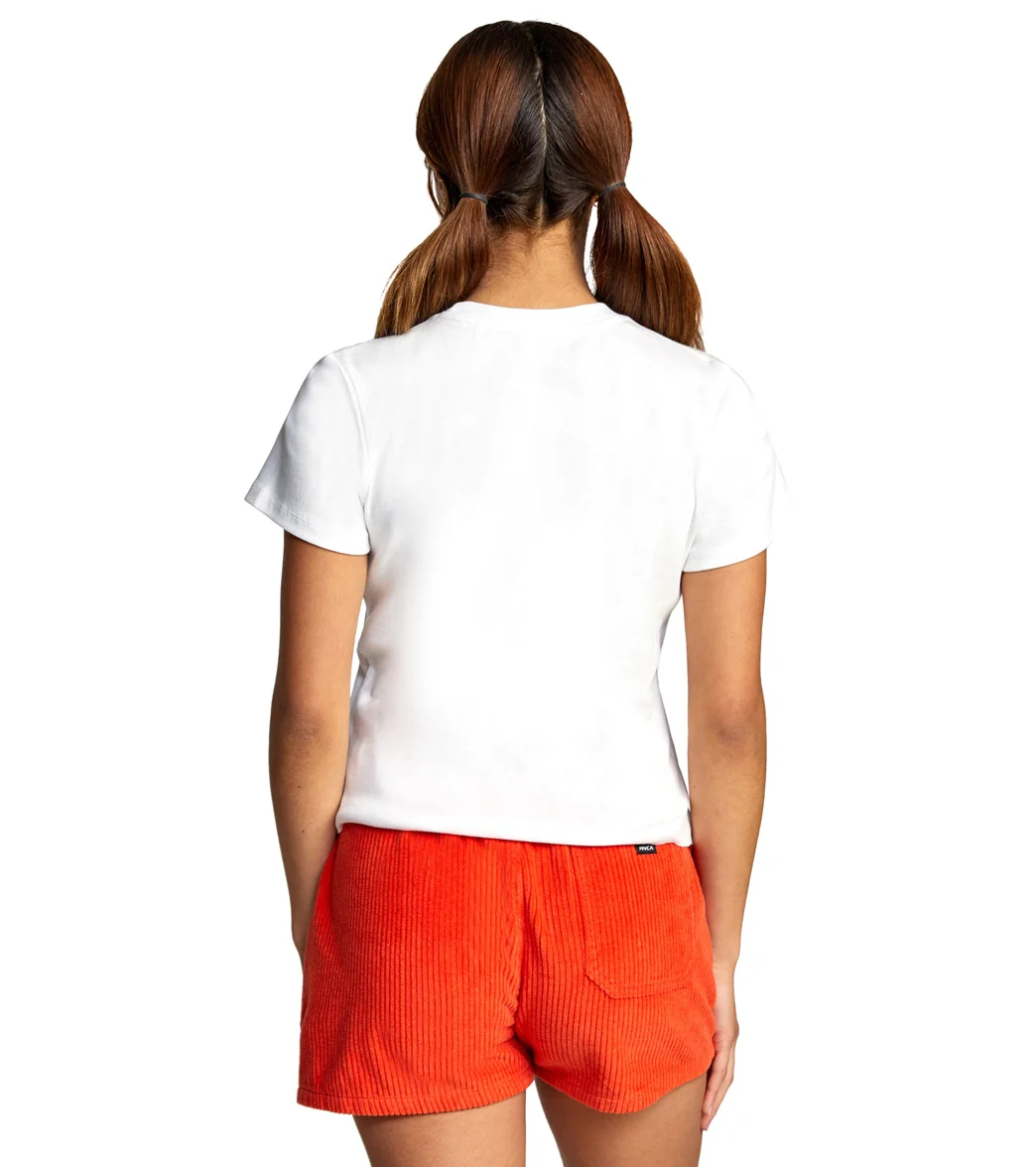 RVCA Women's Rib Short Sleeve Tee - Image 11