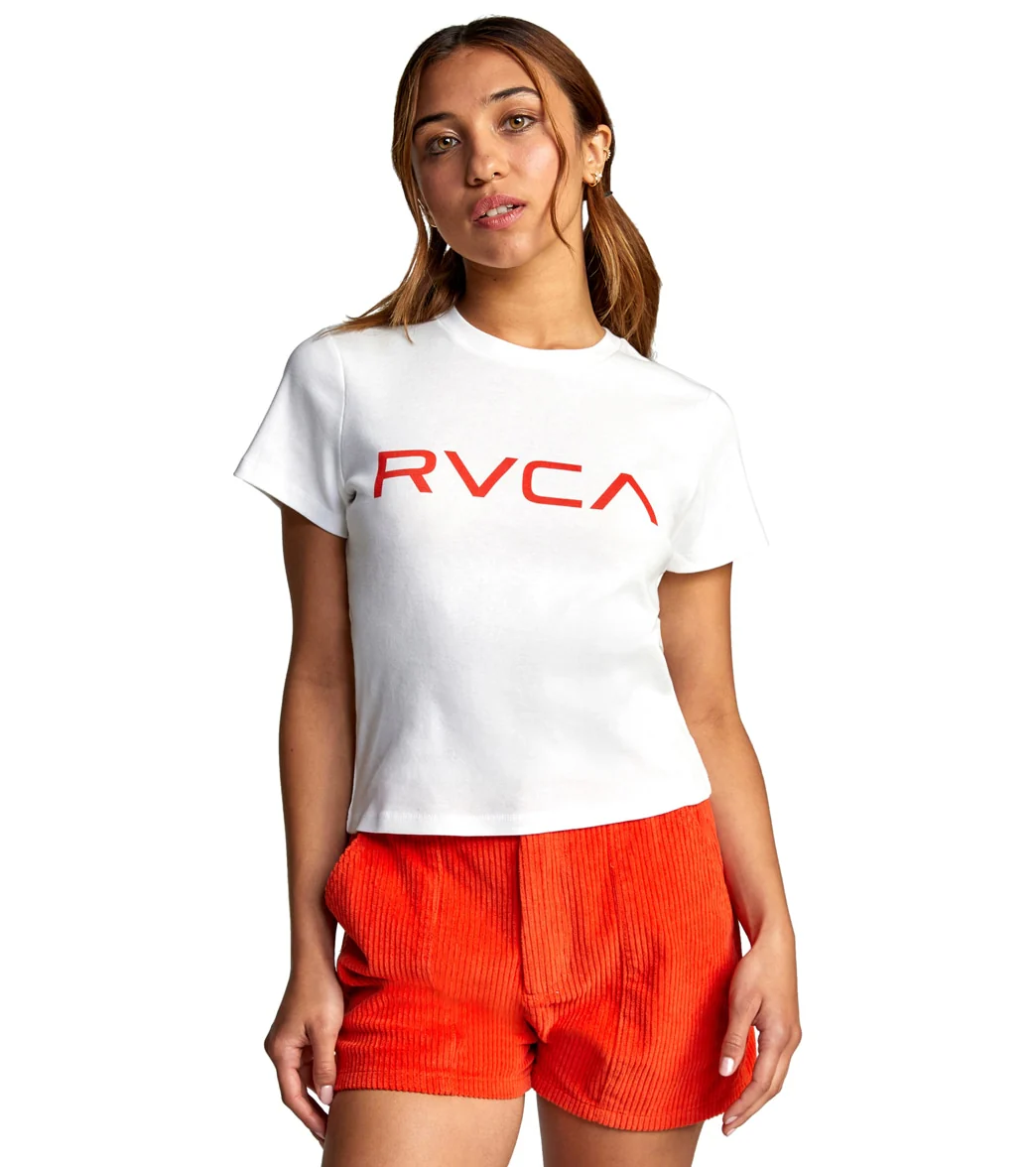 RVCA Women's Rib Short Sleeve Tee - Image 17