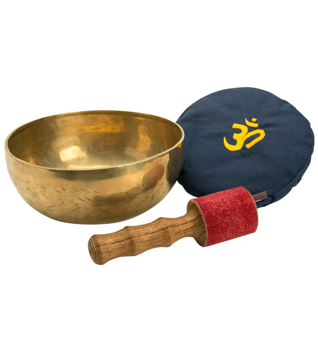 Sacred Space Hand Hammered Tibetan Singing Bowl 9" - Image 2