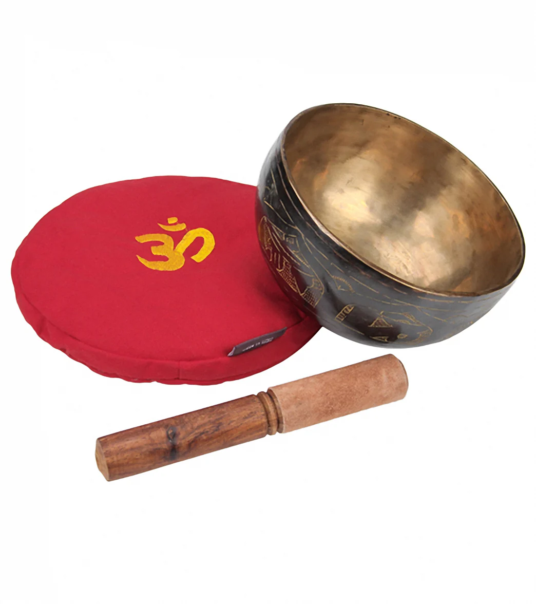 Sacred Space Master Healing Note A Chakra Engraved Singing Bowl 6.5" - Image 2