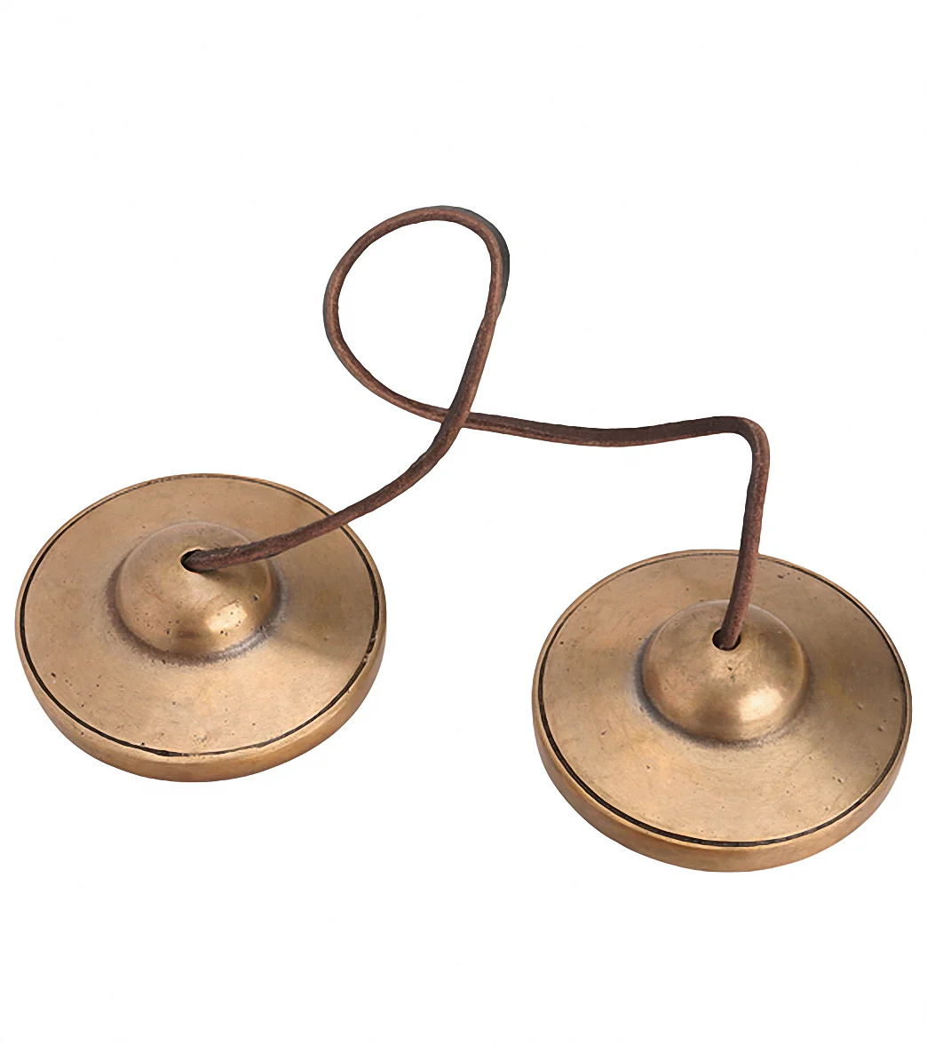 Sacred Space Med Classic Meditation Tibetan Gong Tingsha Cymbals - Image 2