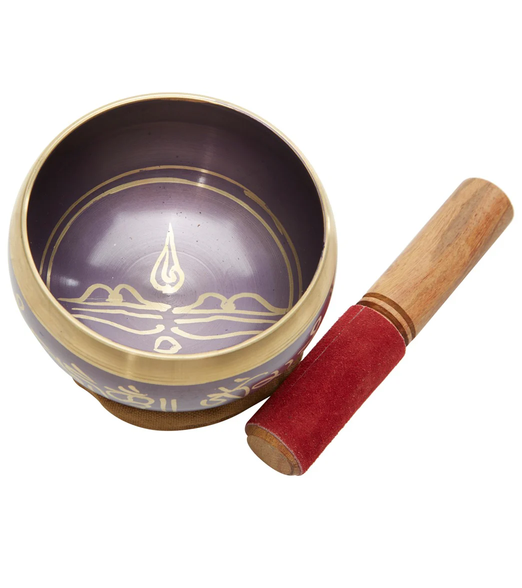 Sacred Space Purple Cast Tibetan Singing Bowl 4.5” - Image 2