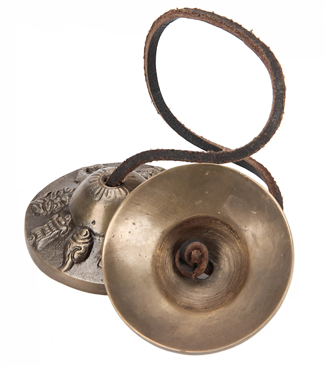 Sacred Space Small Auspicious Symbol Tibet Gong Tingsha Cymbals - Image 2